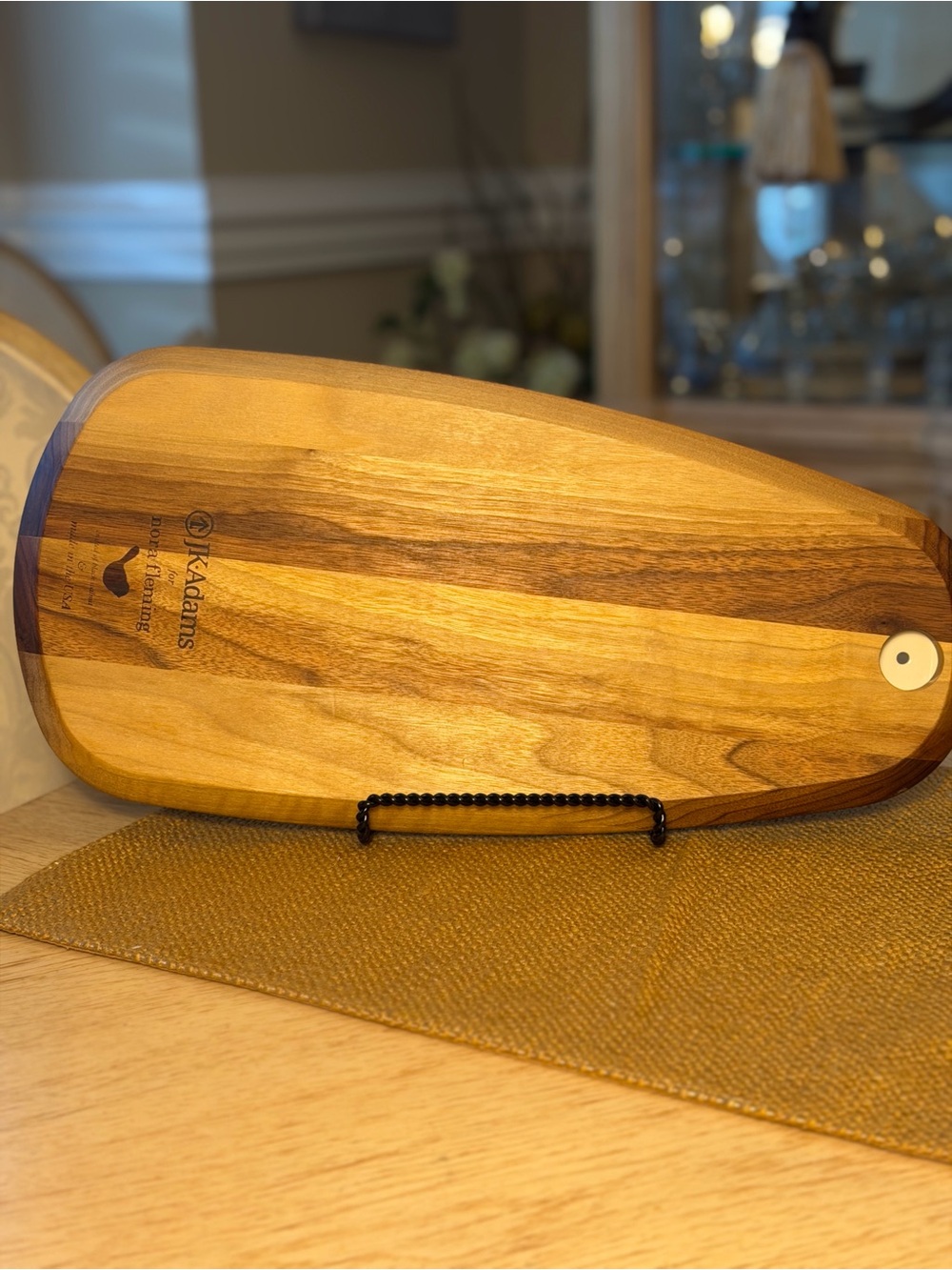 Nora Fleming JK Adams Black Walnut Tasting Board (Retired) Sailboat not Included - Picture 4 of 9